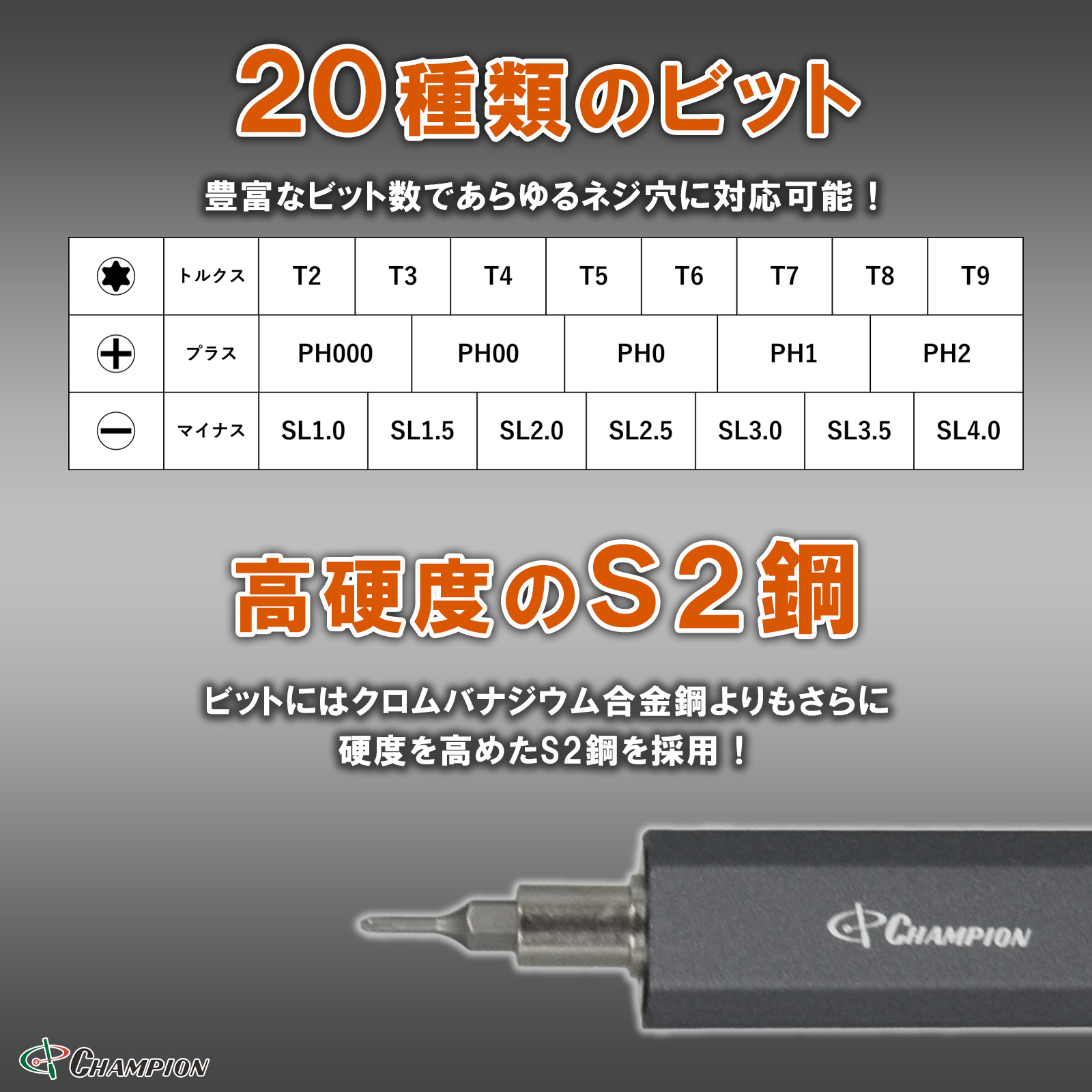 23in1 精密電動ドライバーセット No.C-23